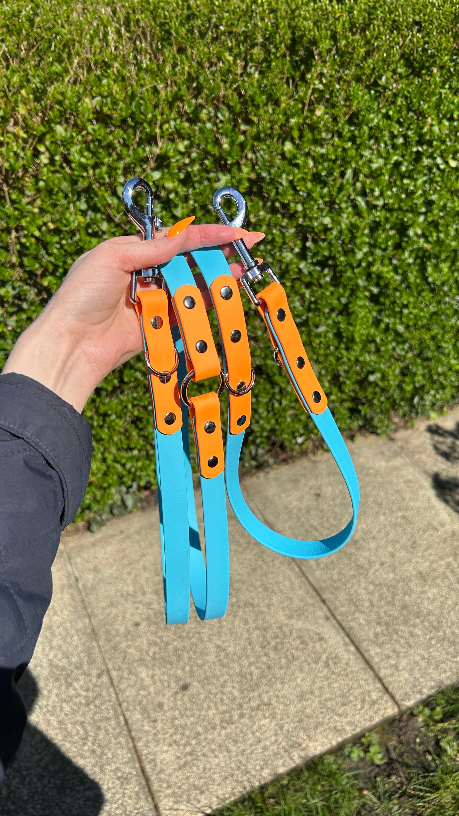 Custom Order 2.2m Biothane Hands Free Lead