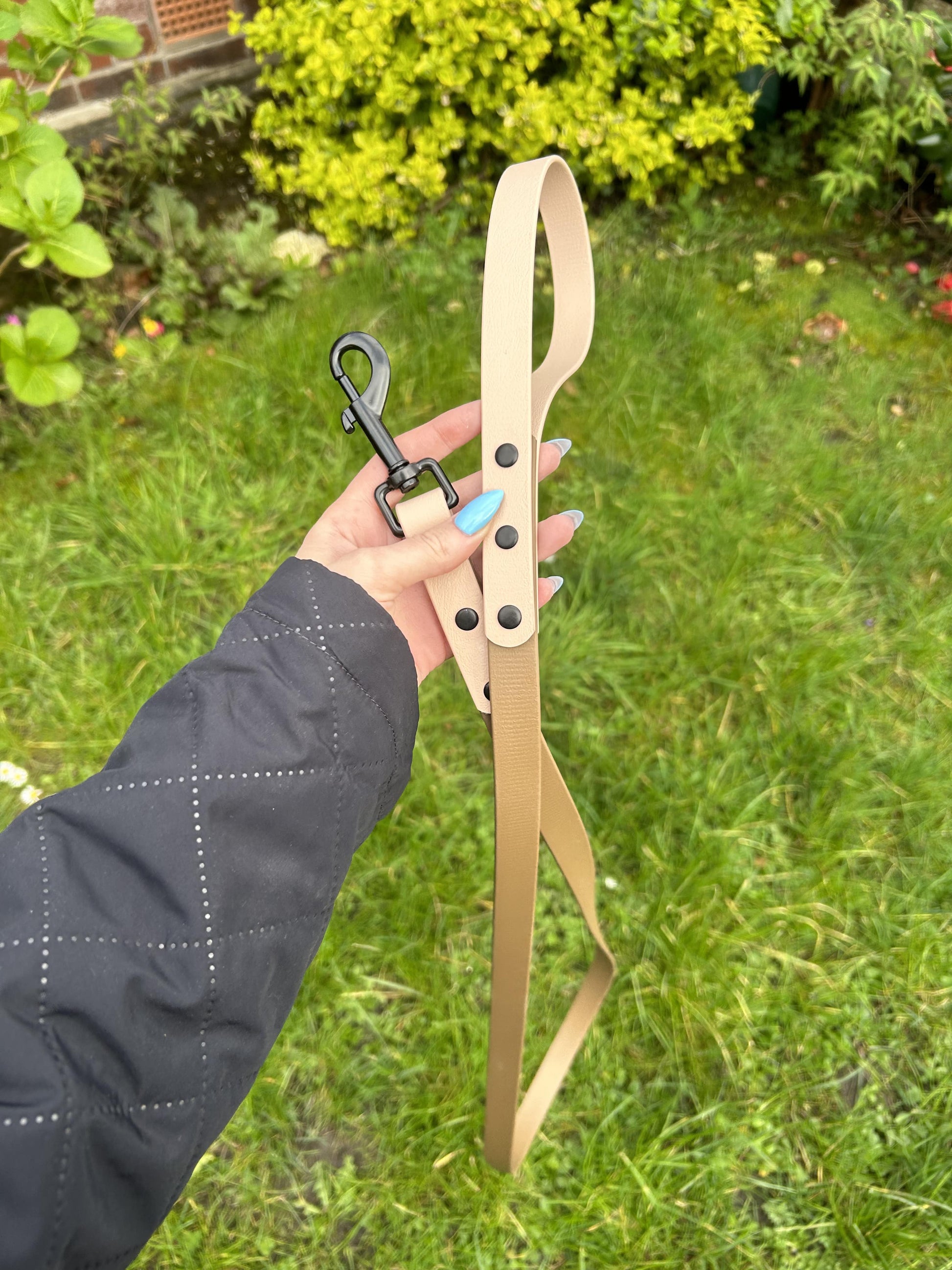 Two Tone Biothane Lead in Tan and Brown image 0