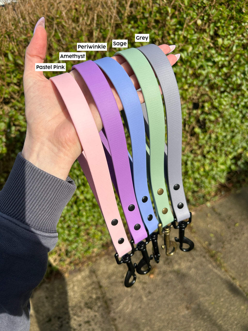 Skinny Biothane Tab Lead image 3