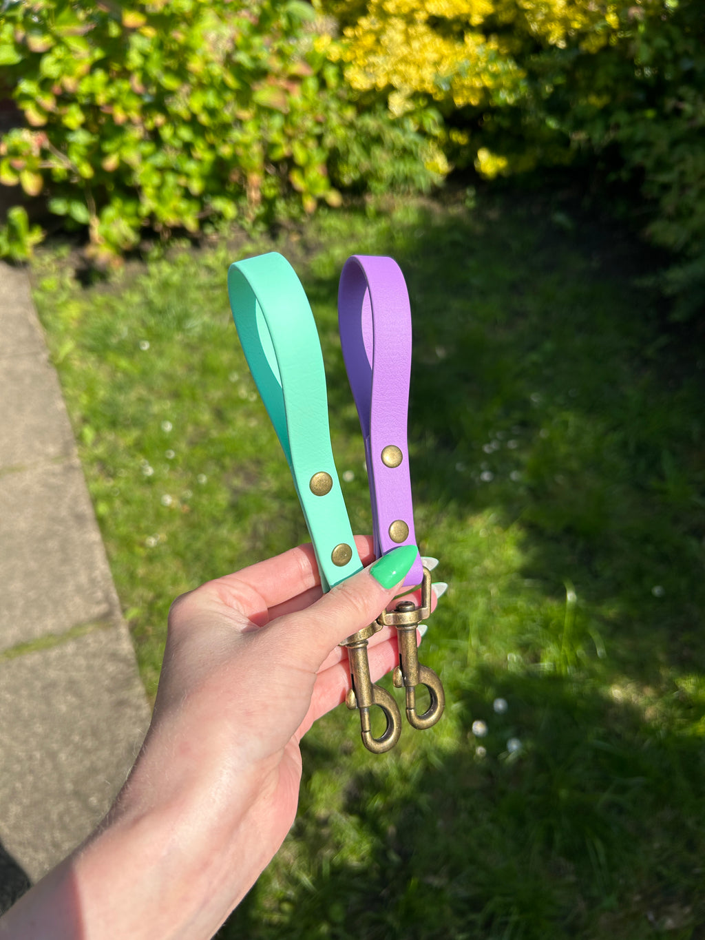 Skinny Biothane Tab Lead image 0